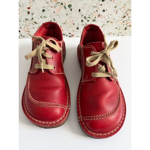 Duckfeet Jylland Red Leather Lace Up Derby Shoes EU 42 US Women\'s 10.5-11 main image 12
